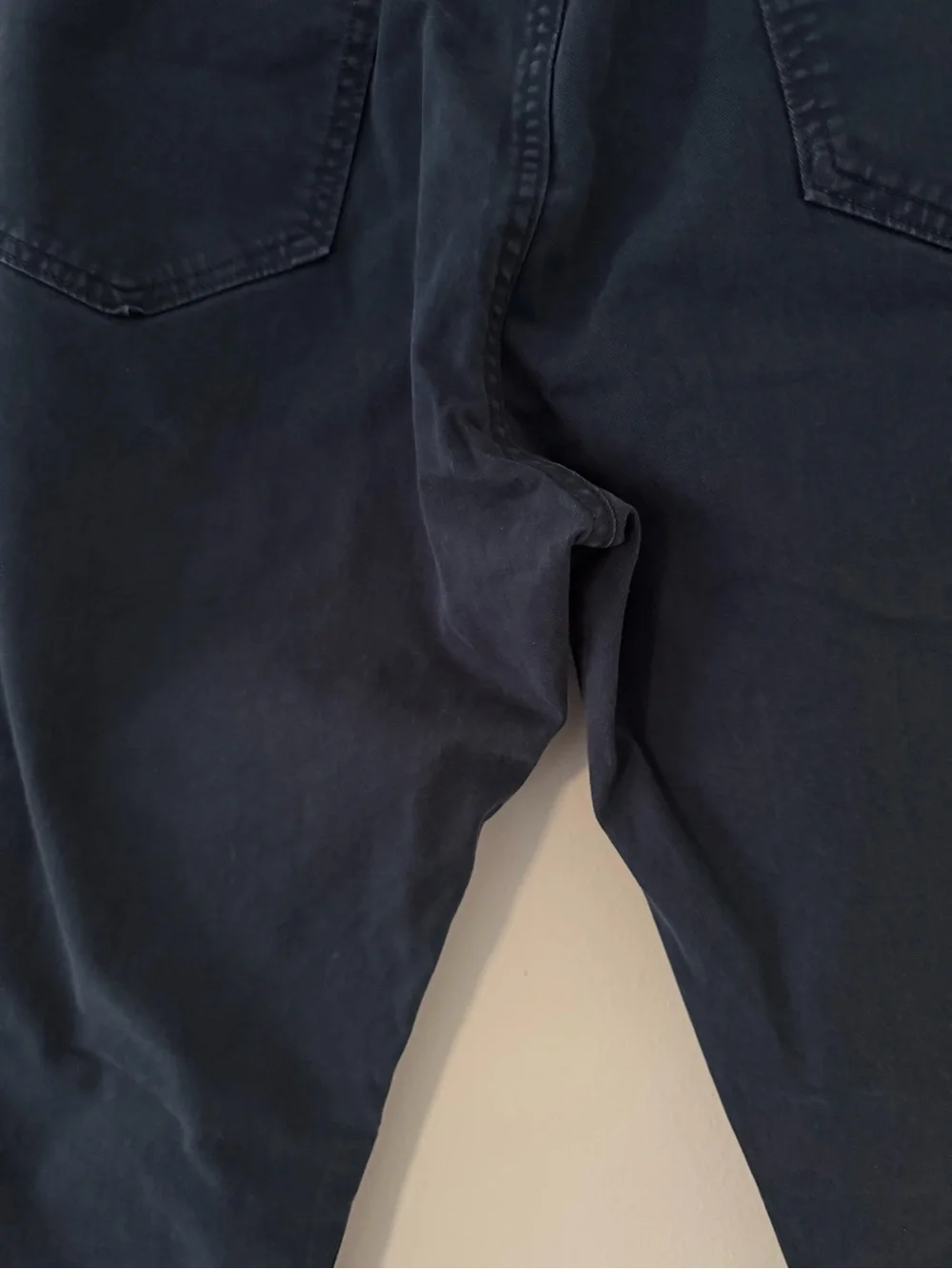 Flint and Tinder 365 5-Pocket Pant in Navy Blue Cotton Size 34 Waist X 32 Length
